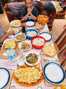 Fanja prepared a super luxurious diner for us